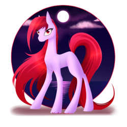 Size: 1800x1800 | Tagged: safe, artist:alphaaquilae, oc, oc only, oc:rouge moon, pony, solo