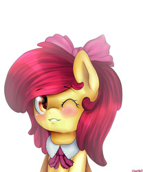 Size: 1200x1440 | Tagged: safe, artist:stanfel, apple bloom, pony, g4, adorabloom, cute, female, solo
