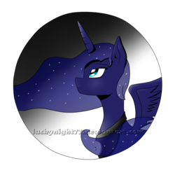 Size: 1750x1750 | Tagged: safe, artist:lucky_night, princess luna, g4, female, looking up, simple background, solo, spread wings