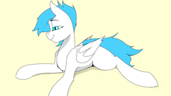 Size: 3840x2160 | Tagged: safe, artist:cold blight, derpibooru exclusive, oc, oc only, oc:phoenix, bat pony, pony, cute, high res, lying down, prone, solo, sploot