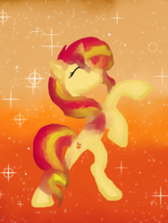 Size: 600x800 | Tagged: safe, artist:silversthreads, sunset shimmer, pony, unicorn, g4, commission, female, mare, solo