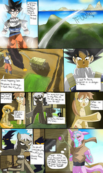 Size: 1600x2667 | Tagged: safe, artist:yordisz, barely pony related, comic, dragon ball, dragon ball z, son goku