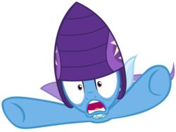 Size: 9300x7000 | Tagged: safe, artist:tardifice, trixie, pony, unicorn, g4, no second prances, absurd resolution, female, helmet, mare, moonshot manticore mouth dive, screaming, simple background, solo, transparent background, vector