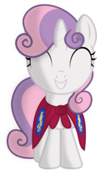 Size: 2000x3555 | Tagged: safe, artist:charity-rose, sweetie belle, g4, female, high res, simple background, smiling, solo, transparent background, vector