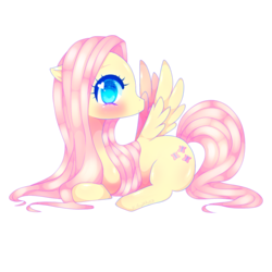 Size: 1024x1024 | Tagged: safe, artist:alilangelkitty, fluttershy, g4, cute, female, heart eyes, prone, shyabetes, simple background, solo, spread wings, transparent background, wingding eyes
