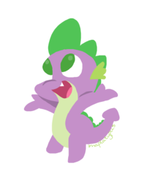 Size: 540x652 | Tagged: safe, artist:imaplatypus, spike, dragon, g4, looking up, male, open mouth, simple background, smiling, solo, transparent background