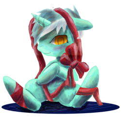 Size: 4764x4636 | Tagged: safe, artist:owlvortex, lyra heartstrings, pony, unicorn, g4, absurd resolution, female, ribbon, simple background, solo, transparent background