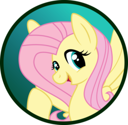 Size: 904x883 | Tagged: safe, artist:koonzypony, fluttershy, pony, g4, button, female, mare, pin, solo