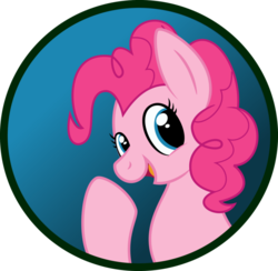 Size: 904x884 | Tagged: safe, artist:koonzypony, pinkie pie, g4, button, female, pin, solo