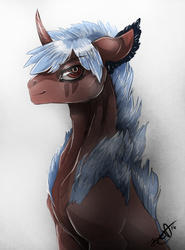 Size: 963x1304 | Tagged: safe, artist:opalacorn, oc, oc only, oc:arctos, pony, solo