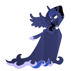Size: 7000x7000 | Tagged: safe, artist:tardifice, princess luna, spirit of hearth's warming yet to come, a hearth's warming tail, g4, absurd resolution, cloak, clothes, female, simple background, solo, transparent background, vector