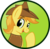 Size: 904x884 | Tagged: safe, artist:koonzypony, braeburn, earth pony, pony, g4, button, male, pin, solo, stallion