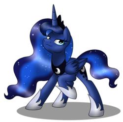 Size: 897x891 | Tagged: source needed, safe, artist:jack-pie, princess luna, g4, female, simple background, solo