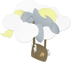 Size: 1452x1266 | Tagged: safe, artist:saw-buck, derpy hooves, pegasus, pony, g4, cloud, female, mailbag, mare, minimalist, sleeping, solo