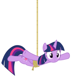 Size: 5500x6000 | Tagged: safe, artist:alloutlol, twilight sparkle, alicorn, pony, applejack's "day" off, g4, absurd resolution, female, folded wings, mare, rope, simple background, solo, transparent background, twilight sparkle (alicorn), vector