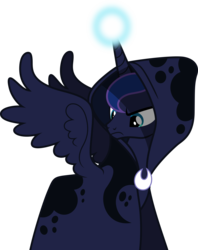 Size: 3961x5000 | Tagged: safe, artist:dashiesparkle, princess luna, spirit of hearth's warming yet to come, a hearth's warming tail, g4, female, magic, simple background, solo, transparent background