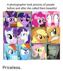 Size: 500x565 | Tagged: safe, applejack, fluttershy, pinkie pie, rainbow dash, rarity, twilight sparkle, alicorn, pony, g4, faic, fishface twilight, funny, meme, twilight sparkle (alicorn)