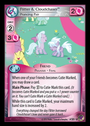 Size: 359x500 | Tagged: safe, enterplay, bon bon, cloudchaser, flitter, lyra heartstrings, parasol, sweetie drops, g4, marks in time, my little pony collectible card game, ccg, cute, filly, merchandise