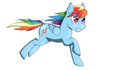 Size: 3104x1746 | Tagged: safe, artist:lucky_night, rainbow dash, g4, female, running, simple background, solo, transparent background