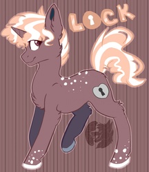 Size: 1108x1280 | Tagged: safe, artist:chitsu, oc, oc only, oc:lock, pony, unicorn, male, solo, stallion