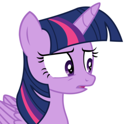 Size: 3388x3375 | Tagged: safe, artist:sketchmcreations, twilight sparkle, alicorn, pony, g4, no second prances, female, high res, inkscape, mare, open mouth, simple background, transparent background, twilight sparkle (alicorn), unsure, vector