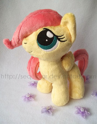 Size: 600x760 | Tagged: safe, artist:sequinjar, fluttershy, pony, g4, cute, irl, photo, plushie, solo