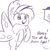 Size: 792x792 | Tagged: safe, artist:tjpones, oc, oc only, oc:mothwife, moth, mothpony, original species, bugs doing bug things, chest fluff, cute, fluffy, grayscale, lamp, lineart, monochrome, moth meme, ocbetes, offscreen character, simple background, solo, speech, white background