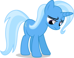 Size: 8000x6262 | Tagged: safe, artist:luckreza8, trixie, pony, unicorn, g4, no second prances, .svg available, absurd resolution, female, inkscape, looking down, mare, sad, simple background, solo, transparent background, vector