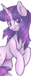 Size: 1000x2400 | Tagged: safe, artist:hawthornss, twilight sparkle, g4, ear fluff, female, looking at you, solo