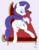 Size: 935x1200 | Tagged: safe, artist:hidden-cat, rarity, cat, pony, unicorn, g4, butt, fainting couch, female, looking back, mare, plot, rearity, rubbing, solo, strategically covered, sweat, sweatdrop