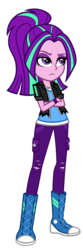 Size: 720x2160 | Tagged: safe, artist:thecheeseburger, aria blaze, equestria girls, g4, clothes, converse, crossed arms, female, flash puppet, leather jacket, necklace, new outfit, shoes, simple background, sneakers, solo, torn clothes, transparent background, wristband