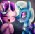 Size: 800x779 | Tagged: safe, artist:starchasesketches, starlight glimmer, trixie, pony, unicorn, g4, no second prances, best friends, blushing, female, grin, heart eyes, lesbian, mare, ship:startrix, shipping, wingding eyes