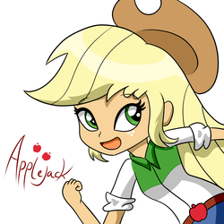 Size: 2000x2000 | Tagged: safe, artist:graytyphoon, applejack, equestria girls, g4, clothes, female, high res, open mouth, simple background, solo, white background