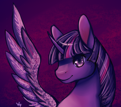 Size: 917x813 | Tagged: safe, artist:cabbage-arts, twilight sparkle, alicorn, pony, g4, bust, cute, female, mare, portrait, solo, twiabetes, twilight sparkle (alicorn)