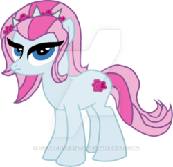 Size: 400x387 | Tagged: safe, artist:scaredypants, violet blurr, equestria girls, g4, equestria girls ponified, female, ponified, solo, watermark
