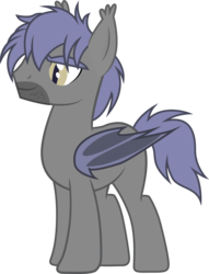 Size: 2384x3125 | Tagged: safe, artist:duskthebatpack, oc, oc only, oc:vigil, bat pony, pony, high res, male, simple background, solo, stallion, transparent background, vector