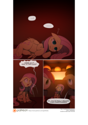 Size: 3541x5016 | Tagged: safe, artist:gashiboka, doctor whooves, fluttershy, roseluck, time turner, earth pony, pony, comic:recall the time of no return, g4, absurd resolution, comic, male, patreon, patreon logo, stallion