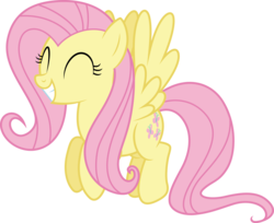 Size: 5000x4087 | Tagged: safe, artist:dashiesparkle, artist:yanoda, fluttershy, daring don't, .svg available, absurd resolution, cute, eyes closed, female, floating, ponyscape, shyabetes, simple background, solo, transparent background, vector