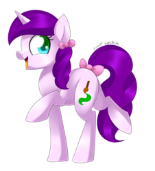 Size: 2436x2700 | Tagged: safe, artist:scarlet-spectrum, oc, oc only, bow, hair bow, high res, simple background, solo, tail bow, transparent background