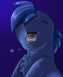 Size: 1400x1700 | Tagged: safe, artist:segraece, blues, donny swineclop, noteworthy, earth pony, pony, g4, bust, chest fluff, error, heart, male, solo, stallion, wtf