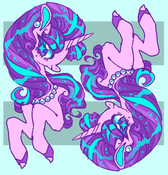 Size: 500x523 | Tagged: safe, artist:suippumato, starlight glimmer, pony, unicorn, g4, equalized mane, female, mare, necklace, pearl, s5 starlight, solo