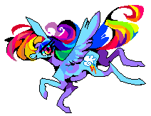 Size: 212x163 | Tagged: safe, artist:suippumato, rainbow dash, g4, female, pixel art, solo