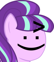 Size: 2003x2265 | Tagged: safe, starlight glimmer, pony, unicorn, g4, ^:), emoticon, emoticon face, female, high res, simple background, solo, transparent background