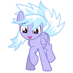 Size: 1001x1001 | Tagged: dead source, safe, artist:tremolo-pony, cloudchaser, pegasus, pony, g4, female, mare, open mouth, open smile, simple background, smiling, solo, transparent background, vector