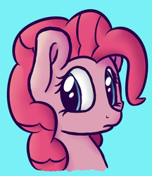 Size: 939x1086 | Tagged: safe, artist:nwwe, pinkie pie, g4, bust, female, portrait, simple background, solo