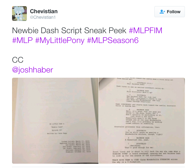 #1148320 - safe, g4, newbie dash, meta, no pony, script, text, text ...