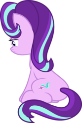 Size: 3976x6000 | Tagged: safe, artist:slb94, starlight glimmer, pony, g4, no second prances, absurd resolution, alone, depressed, female, frown, sad, simple background, sitting, solo, transparent background, vector