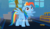 Size: 1280x749 | Tagged: safe, edit, edited screencap, screencap, rainbow dash, g4, my little pony: friendship is magic, newbie dash, behaving like pinkie pie, discovery family logo, dynamic dash, meme