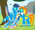 Size: 1050x910 | Tagged: safe, artist:dm29, rainbow dash, soarin', spitfire, pony, g4, newbie dash, accident, derp, dizzy, goggles, rainbow crash, that was fast, trio, wonderbolts, wonderbolts uniform