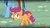 Size: 1600x900 | Tagged: safe, screencap, rainbow dash, scootaloo, g4, my little pony: friendship is magic, newbie dash, derp, discovery family logo, exploitable meme, i didn't listen, image macro, meme, youtube